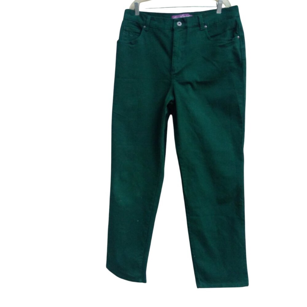 Gloria Vanderbilt Forest Green Jeans sz 16
